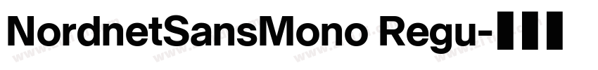 NordnetSansMono Regu字体转换
